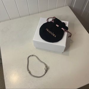 Pandora Sterling Silver Bracelet 7.75”